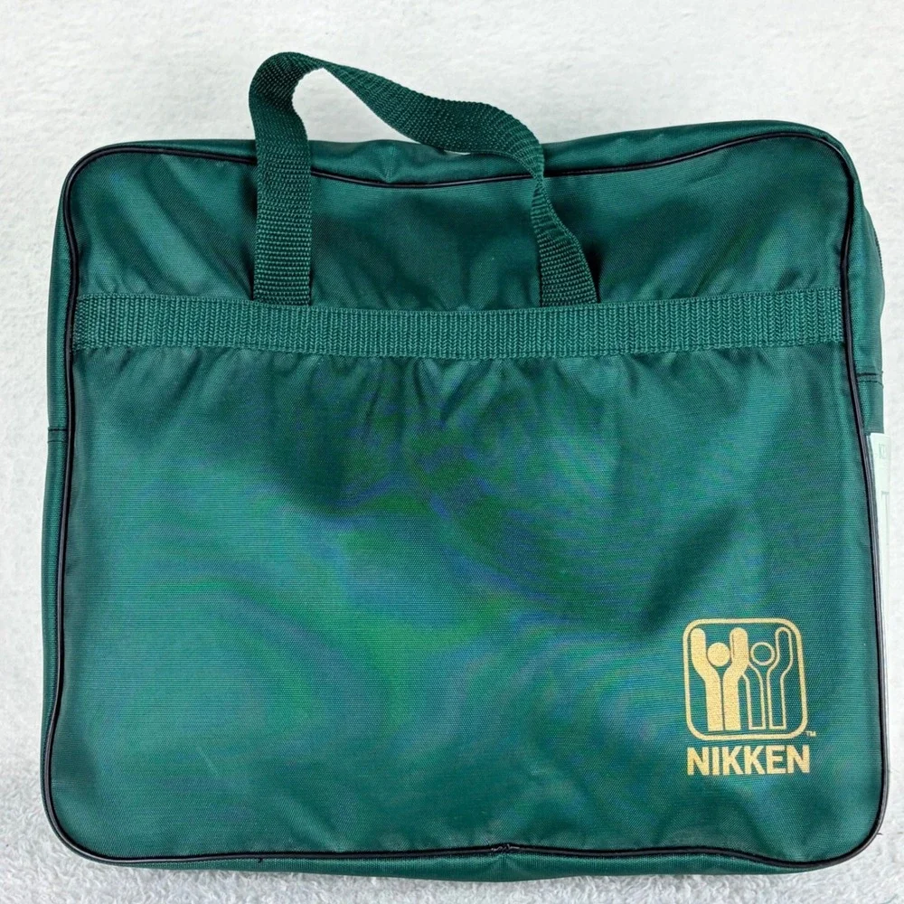 Nikken KenkoTherm Travel Pad Blue Quilted Far-Infrared Technology 71x36 with Bag